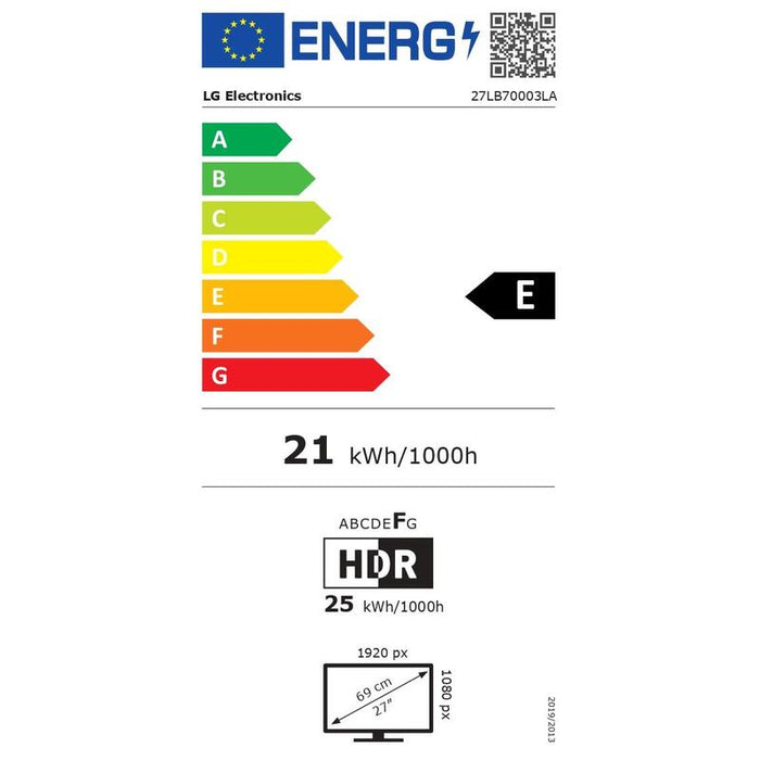 Televisor  Lg 27lb70003la 27" (68 Cm) Fhd Led Smart Tv