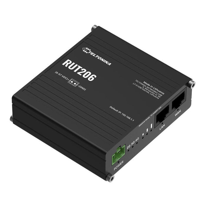 Teltonika Rut206 Router Teltonika Industrial 4g Lte 2xsim Wi-Fi4 2xrj45 Rs232 Rs485