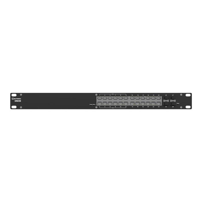 Teltonika Swm280 Switch Gestionado L2+ 24 Puertos Eth, 12 Puertos Poe, 4 Puertos Sfp