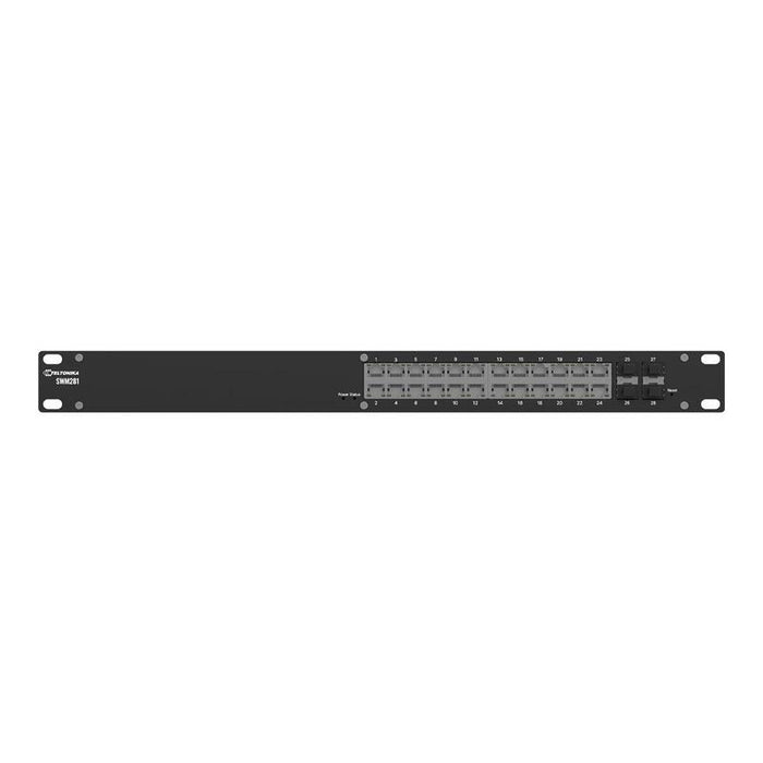 Teltonika Swm281 L2+ Managed Switch, 19"" Rack, 24xgbe, 4xsfp