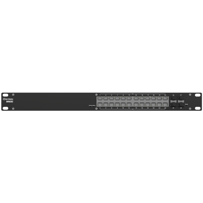 Teltonika Swm282 Switch Gestionado L2+ 24 Puertos Eth Poe, 4 Puertos Sfp - Switch - 1 Gbps