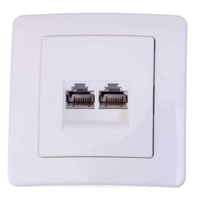 Tem Serie Ekonomik Socket Cat5e Ks Double2x Rj45