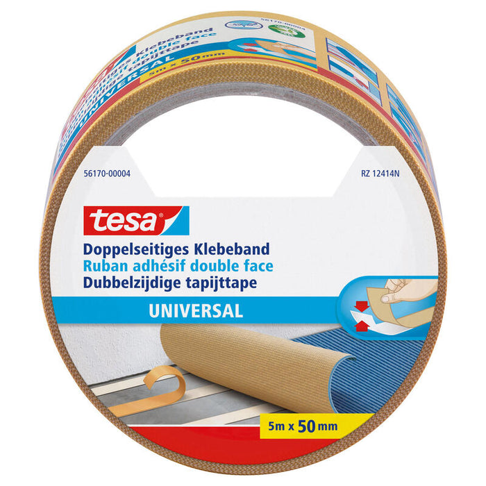 Tesa Doppelseitiges Klebeband Universal 5m 50mm