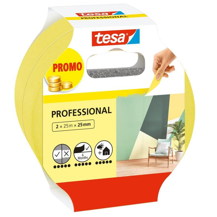 Tesa Malerband Professional 2 X 25m X 25mm