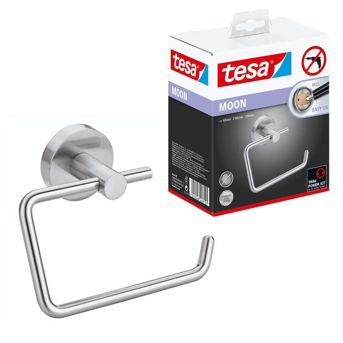Tesa Papel Higiénico Soporte Moon Plateado
