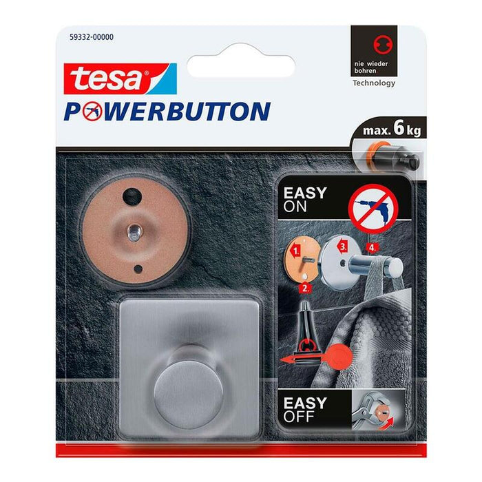 Tesa Powerbutton Classic Haken Eckig 6kg