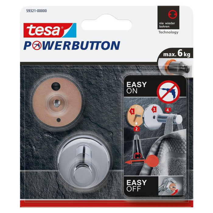 Tesa Powerbutton Haken Universal M 6kg