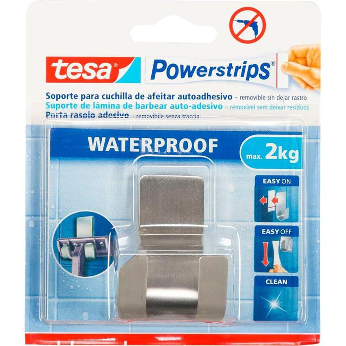 Tesa Powerstrips Razor Holder 59709 Waterproof Zoom Metal