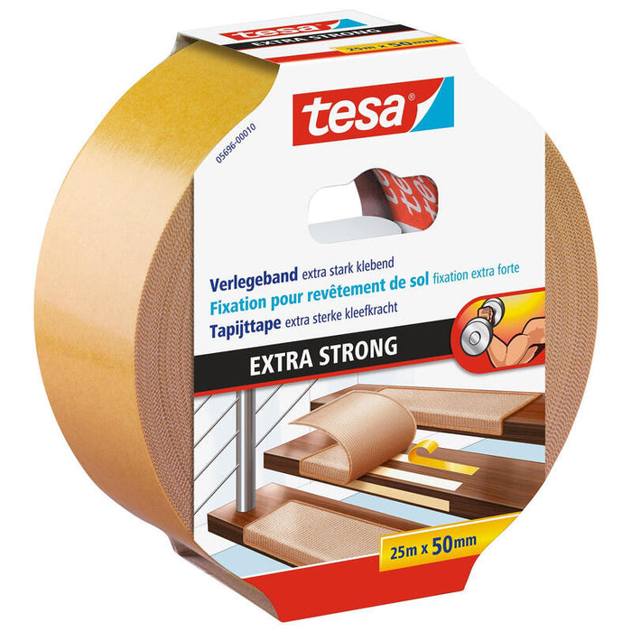 Tesa Verlegeband 25m X 50mm Extra Stark Klebend Marrón