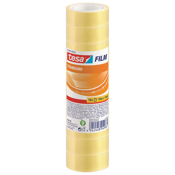 Tesafilm® Estándar, Paquete De 10, 15 Mm X 10 M