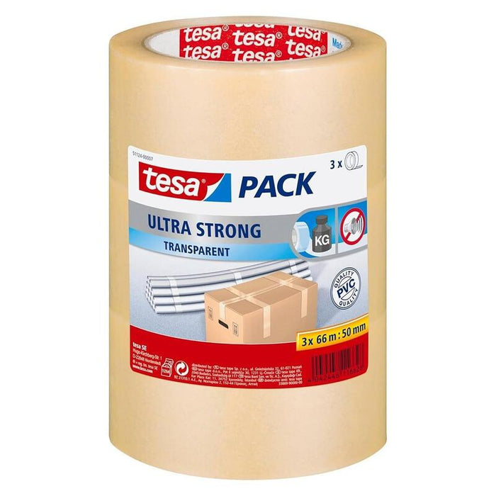Tesapack Paketband 3 Rollen Transparentee