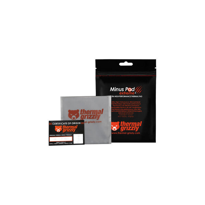Thermal Grizzly Minus Pad Extreme 2 - 100x 100x 1,5 Mm, Almohadillas Térmicas Grises Tg-Mp-E2-100-100-15