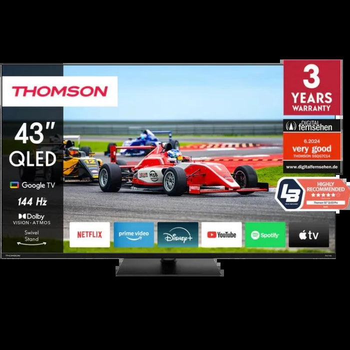 Thomson 43qg7c14 Tv 43" 4k Ultra Hd Qled Smart Tv Wi-Fi Negro - Desprecintado