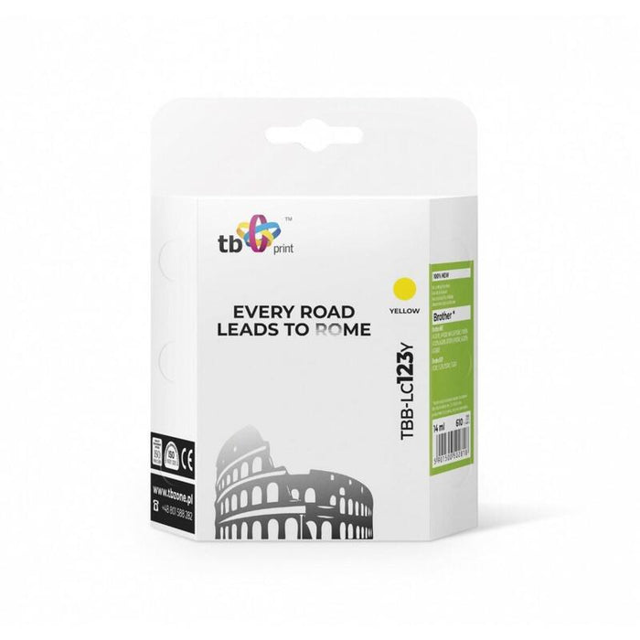 Tinta Compatible Para Brother Lc123   Tbb-Lc123y Ye