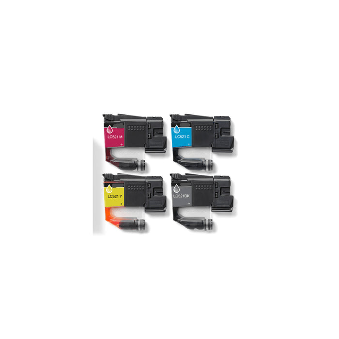 Tinta Compatible Para Brother Lc521bk Negra  Dcp-J1260w/J1313dw/J1360dw/J1460dw-0.5k Lc521bk Arlc521bk
