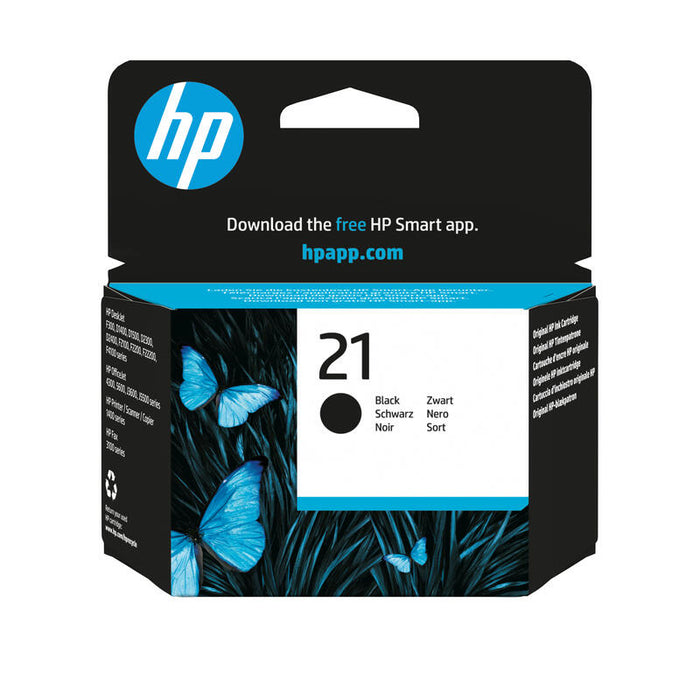 Tinta Original Hp 21 Para Deskjet F2149, F2179, F2185, F2187, F2210, F2224, F2240, F2288, F2290, F375, F4190, F4194