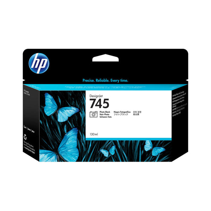 Tinta Original Hp Nº 745 Photo Black Para Designjet Z2600 24 In Postscript, Designjet Z5600 44 In Postscript
