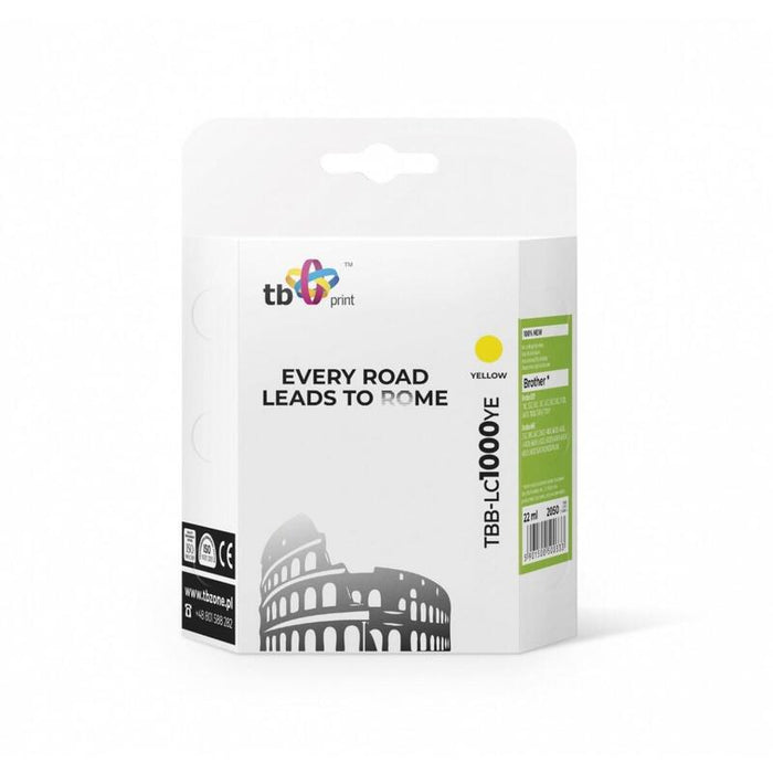 Tinta Para Brother Lc1000ye Tbb-Lc1000ye Ye 100 Nuevo