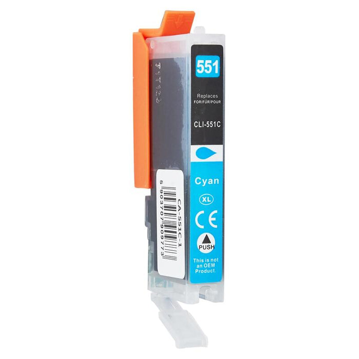 Tinta Para Canon 6509b001 / Cli551c Cyan 12 Ml Bulk