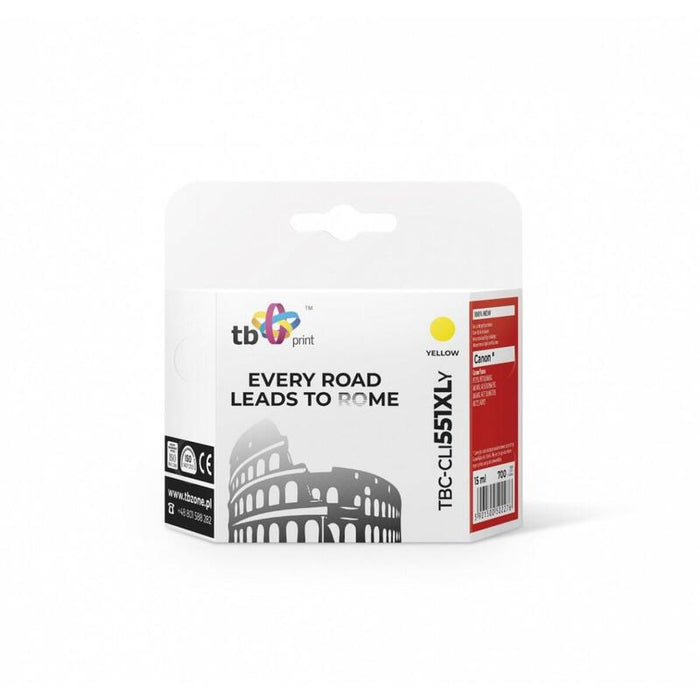Tinta Para Canon Pixma Mx 925 Tbc-Cli551xlye Ye
