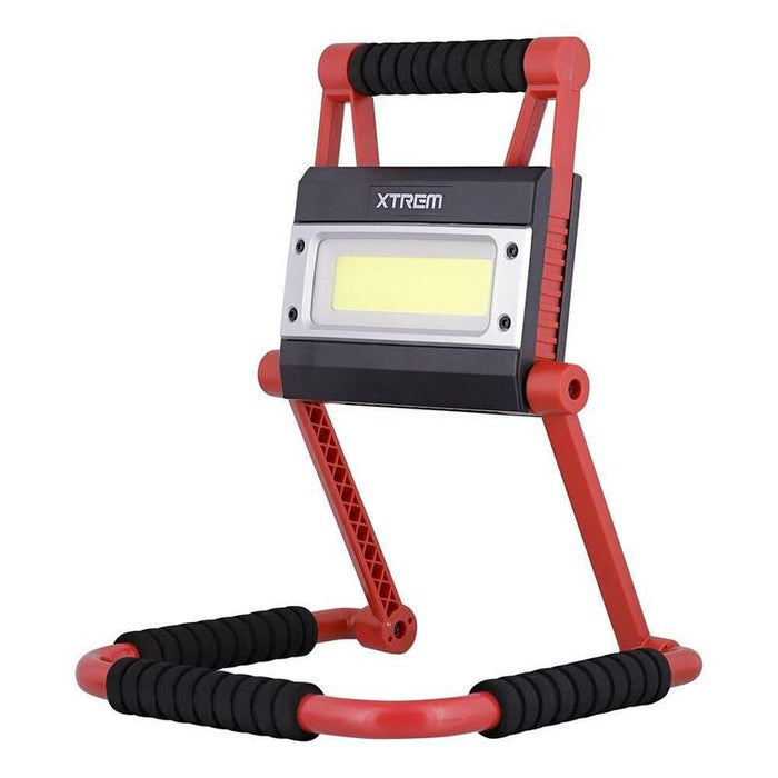 Tnb Xtremwork -  Foco Impermeable Para Exteriores Led Con Batería Externa 20w 1400 Lum. - Negro