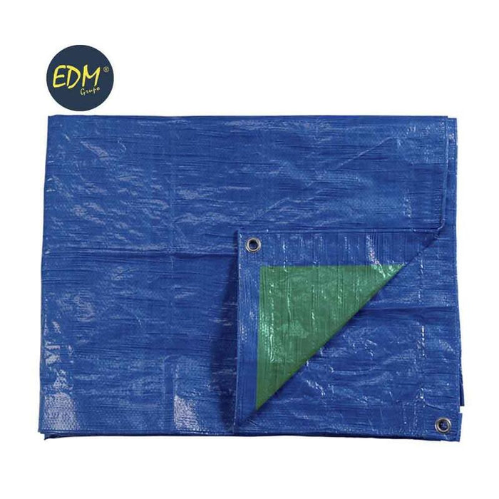Toldo 4x5m Doble Cara. Color Azul/Verde. Densidad 90g/M² Edm