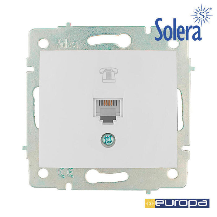 Toma De Telefono Rj11 De Empotrar S.Europa Solera Erp84