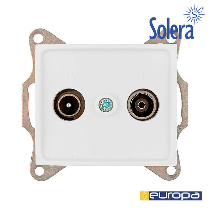 Toma Intermedia De Señal Para Tv Y Radio Serie Europa Solera Erp46