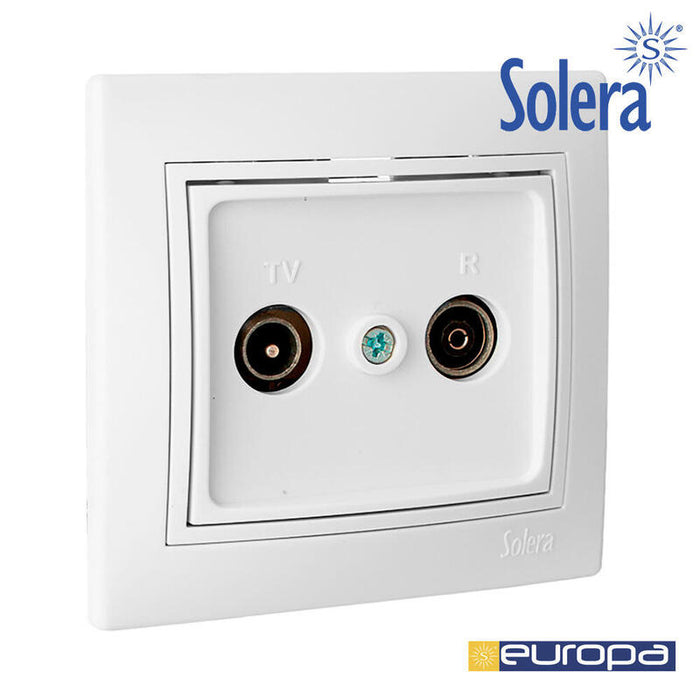 Toma Intermedia De Señal Para Tv Y Radio Serie Europa Solera Erp46u