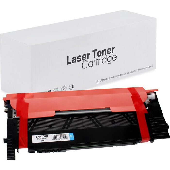 Tóner Para Samsung Cltc406s Cyan 1000 Páginas Neutral Box