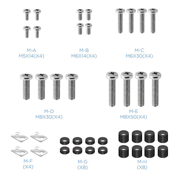 Tooq Soporte Fijo De Pared Para Tv De 60"-100" - Peso Max 130kg - Vesa 900x600mm - Negro