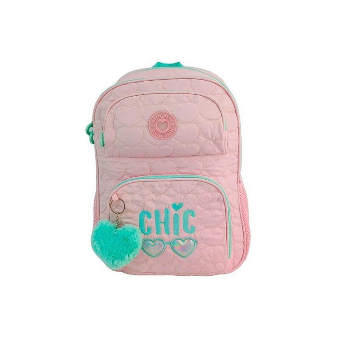 Toybags Mochila Primaria Blin Blin Chic Doble Compartimento 44x31x17cm Adaptable A Carro
