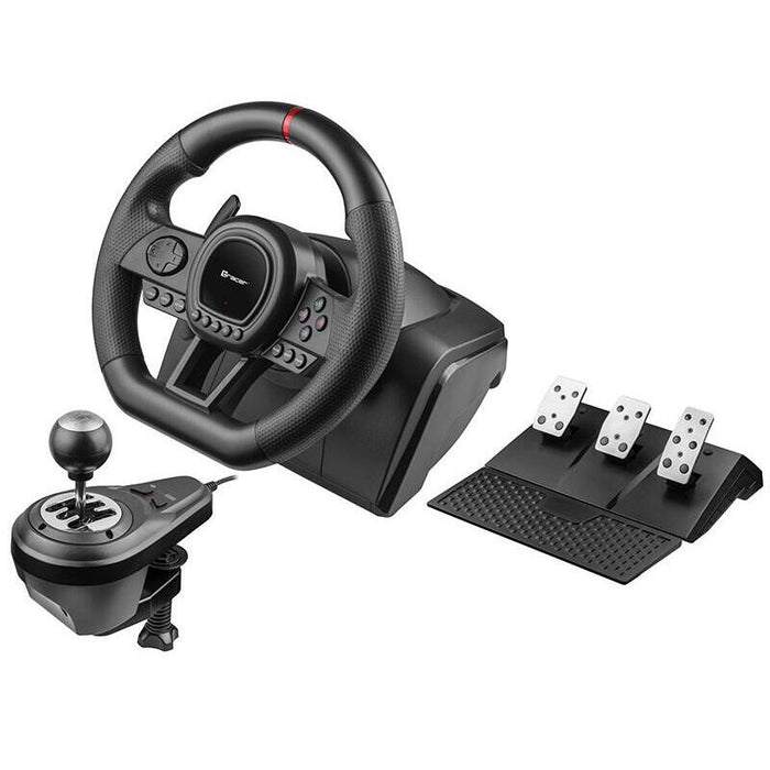 Tracer Steering Wheel Simracer Manual Gearbox 6 In 1 Pc Ps4 Ps3 Xone X360 Switch
