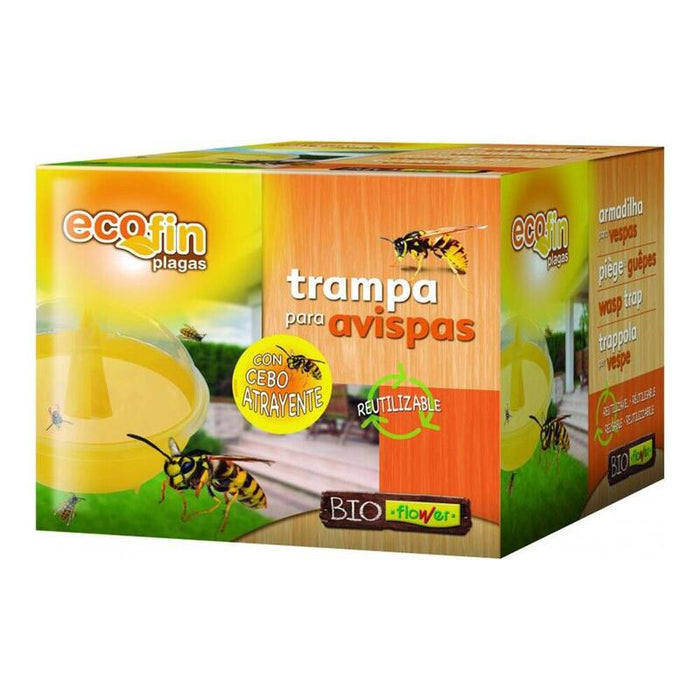 Trampa Reutilizable Con Cebo Atrayente Para Avispas Ecofin