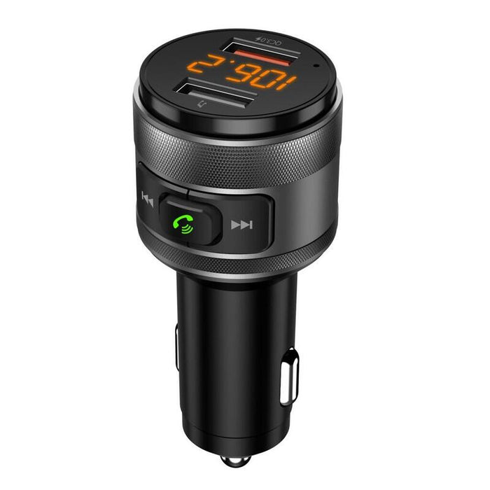 Transmiter Para Coche Fm Mp3 Con Función Bt, Usb Lcd Fm-57 Qc3.0