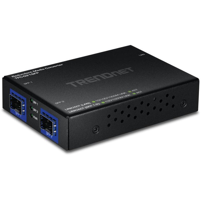 Trendnet Convertidor De Medios 2xsfp->1000base-T Redundanzmodus