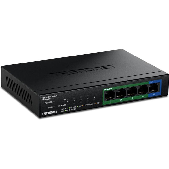 Trendnet Switch 5-Port 2.5g Poe++ Unmanaged Wallmount