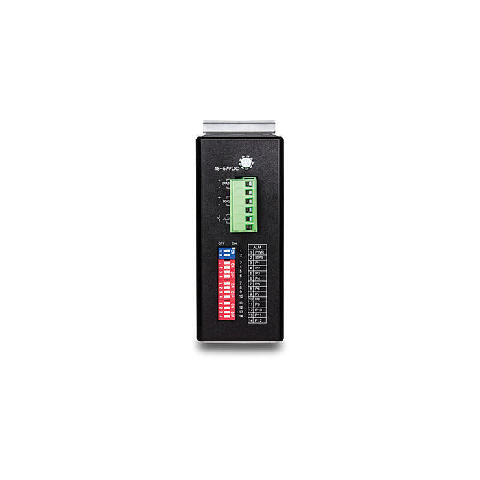 Trendnet Switch Din-Rail Administrado De Capa 2+ Poe+ 12 Puertos Trendnet Ti-Pg1284i, Gestionado, L2+, Rfc 1213, Rfc 1493, Rfc 1643, Rfc 1757, Gigabit Ethernet (10/100/1000), Rj-45, Ieee 802.1d,Ieee 802.1q,Ieee 802.1ab,Ieee 802.1p,Ieee 802.