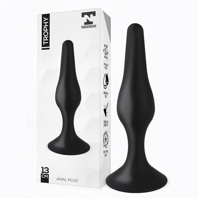 Trophy Plug Anal 13 Cm Silicona Negro