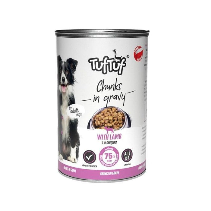 Tuf Tuf Meaty Chunks With Lamb - Comida Húmeda Para Perros - 1250g