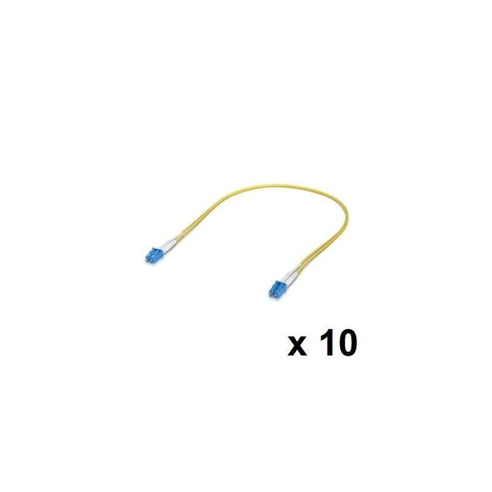 Ubiquiti Uacc-Ofc-S2-Lulu-0.5m-10 Pack 10 Cables De Conexi&Oacute N De Fibra &Oacute Ptica Lc Upc D&Uacute Plex Os2 Para Conexiones De Hasta 100 G. Fibra Monomodo Os2. 0,5m