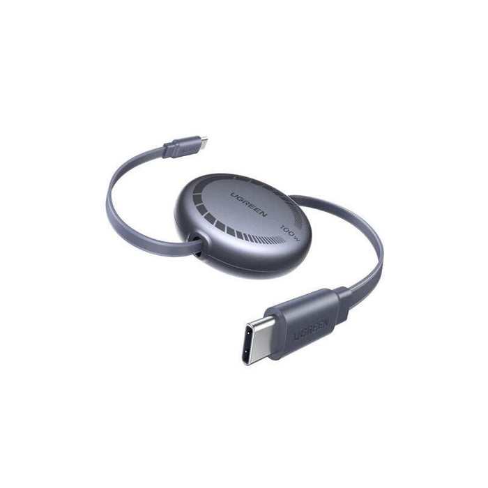 Ugreen Usb-C To Usb-C Pd Fast Charging Retractable Cable 100w Max 1m