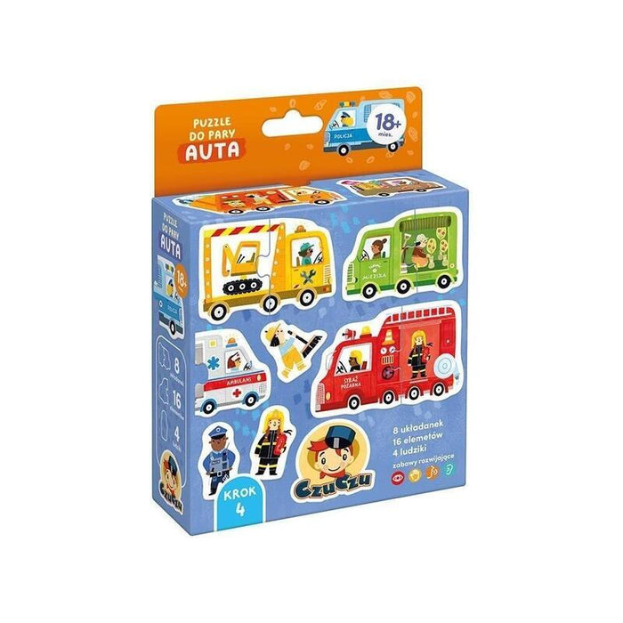 Ukladanka Puzzle Do Pary - Auta