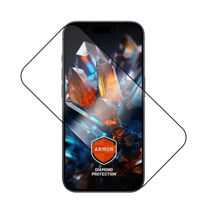Ultra Durable Tempered Glass Fixed Armor With Anti-Dust Applicator And Ar Layer For Apple Iphone 17 Pro Max, Black