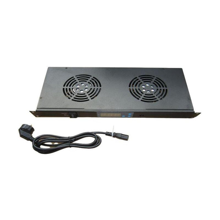 Unidad De Ventilacion Frontal  Rack 19". 2 Ventiladores +