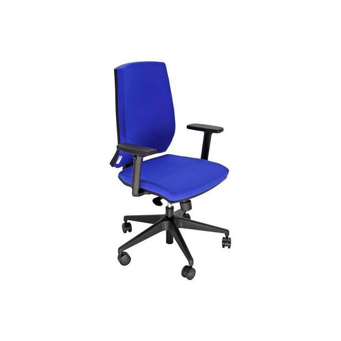 Unisit Silla Larissa Giratoria Sincro C/Ruedas (Incluye Brazos) Tejido Azul