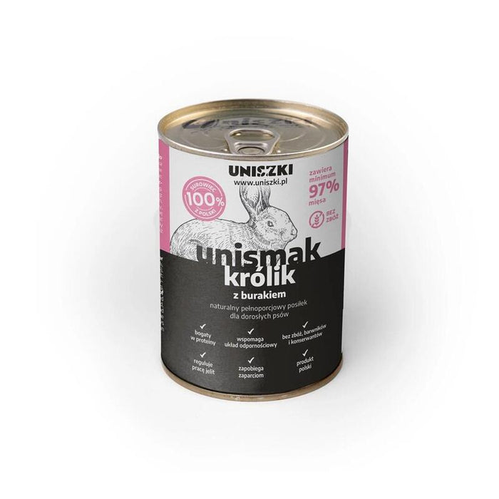 Uniszki Unismak Rabbit With Beetroot - Comida Húmeda Para Perros - 400g