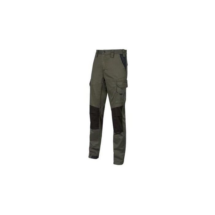 Upower Majo Pantalon De Trabajo - Talla M - Algodon Elastico, Diseã±O Slim-Fit, Multiples Bolsillos, Proteccion Lumbar,