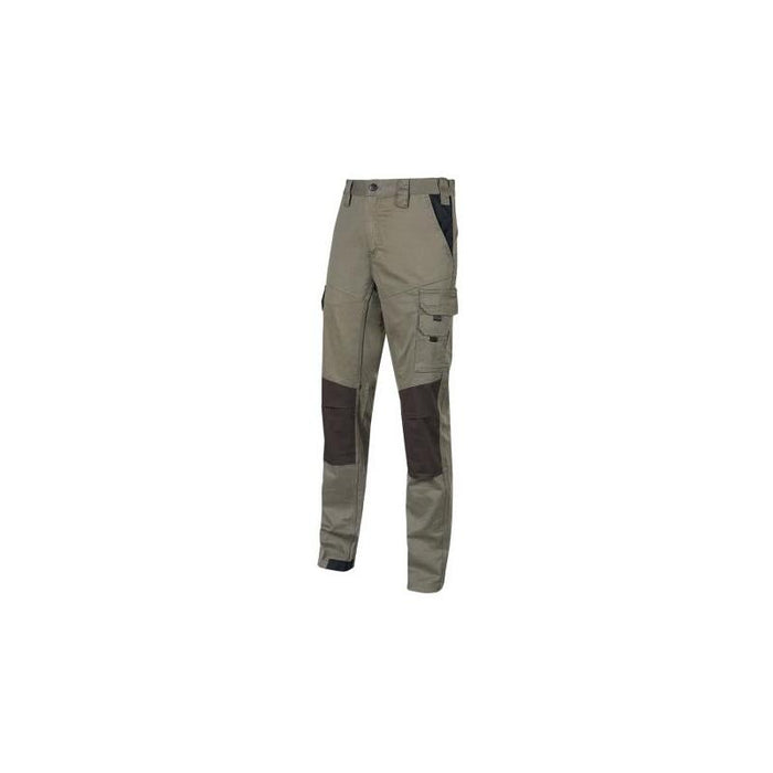Upower Majo Pantalon De Trabajo - Talla Xl - Algodon Elastico, Diseño Slim-Fit, Multiples Bolsillos, Proteccion Lumbar,