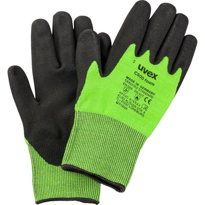 Uvex C500 Foam Cut Protection Glove Size 8